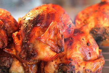 Grilled Black Pepper Chicken in Glass Cup. Has a delicious taste.