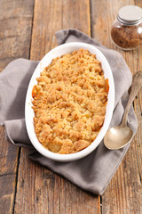 pear and apple crumble