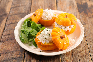pumpkin filling with rice