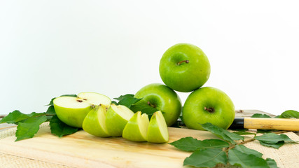 Kiwi fruit for eating on table white background