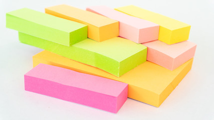 Fototapeta premium small paper shot note for remind in the company office