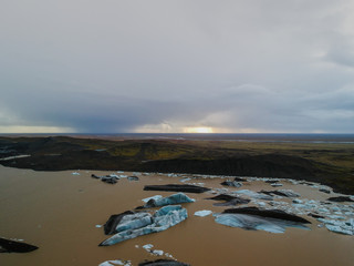 Glacier, melting ice