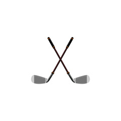 Golf Club icon. Vector illustration isolated on white background.