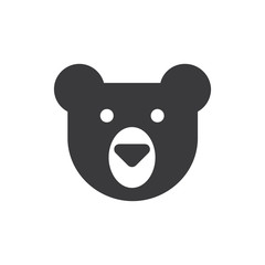 Bear head vector icon