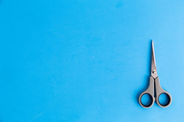 scissors in color background