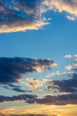 Blue sky with clouds