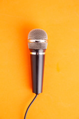 microphone in colorful background