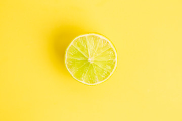 lime in colorful background