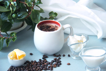 bulletproof coffee recipe keto. it works ketogenic diet.