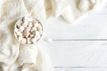 Fototapeta na wymiar Hot Chocolate on white