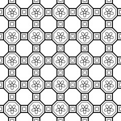 Vector seamless geometric pattern. Classic Chinese ancient ornament