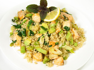 Quinoa mit Lachs - Omega 3