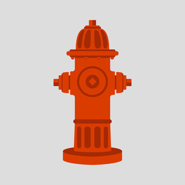 fire hydrant   vector illustration flat style