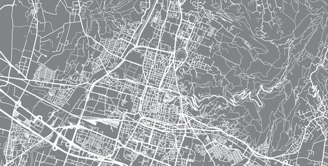 Urban vector city map of Brescia, Italy