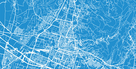 Urban vector city map of Brescia, Italy