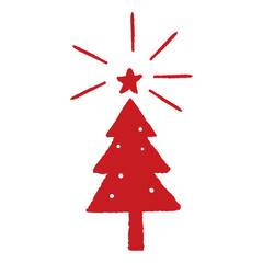 Christmas tree illustration vector