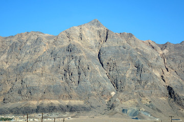 Mountains in the desert around Yazd, Iran