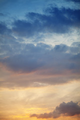 Colorful  sky and clouds