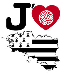 Made in Brittany (Produit en Bretagne) vector logo and labels