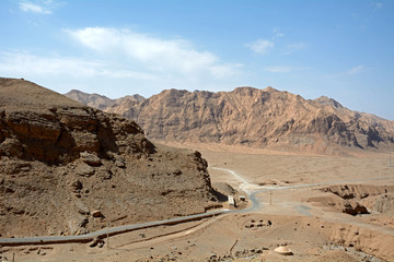 Mountains in the desert around Yazd, Iran