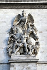 Arc de Triomphe, paris, Arch of Triumph, monuments, Place Charles de Gaulle, Place de l'Étoile, La Résistance de 1814, statue, sculpture, architecture, art, monument,
