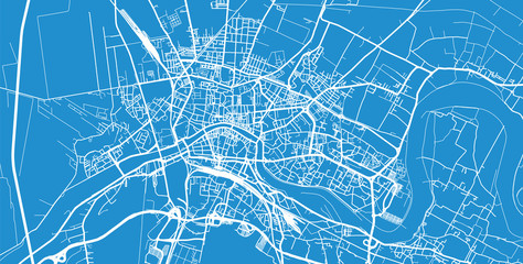 Urban vector city map of Pisa, Italy