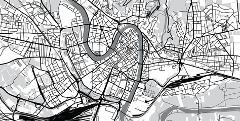 Fototapeta na wymiar Urban vector city map of Verona, Italy