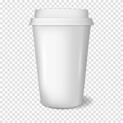 plastic cup isolated on transparent background