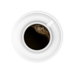 cup of coffee  isolated on white background
