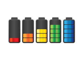 Battery icon set design