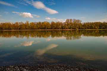 beauty of Danube river at Leányfalu