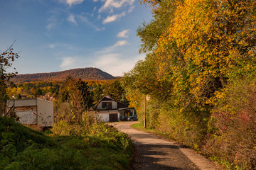 Leányfalu autumn landscape view