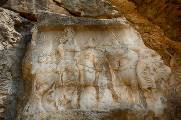 Obraz premium Sasanid relief, Naqs-e Rajab, Iran