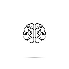 Brain icon, logo vector design