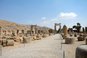 Ruins of the ancient Persian capital city of Persepolis, Iran