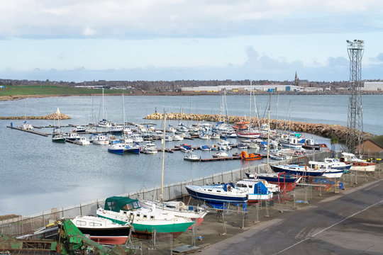 Boat marina for security of sailing club at Peterhead