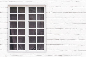 Window Frame on the Facade of House