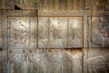 Ruins of the ancient Persian capital city of Persepolis, Iran