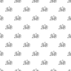 Old people at armchair concept background. Outline old people at armchair vector concept background for web design isolated on white background