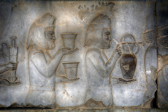 Ruins of the ancient Persian capital city of Persepolis, Iran
