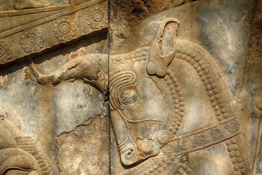 Ruins of the ancient Persian capital city of Persepolis, Iran