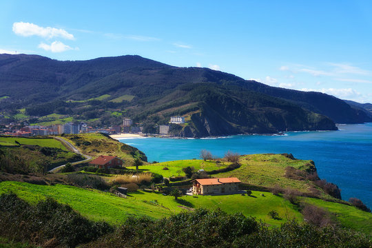 Bakio coast in Basque Country