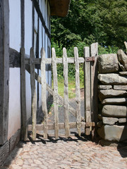 simple timber gate
