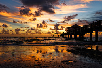 Clearwater Beach at Sunset