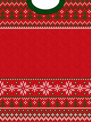 Merry Christmas Happy New Year greeting card frame scandinavian ornaments