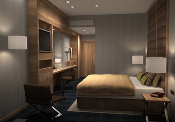 interior visualization, 3D illustration