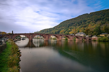 Fototapeta na wymiar Alte Brücke, Heidelberg, Baden-Württemberg, Deutschland 