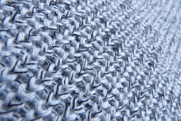 gray knitted yarn closeup knitted wool fabric handmade melange arkril fabric