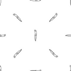 Camp knife pattern seamless vector repeat geometric for any web design