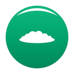 Cloud icon. Simple illustration of cloud vector icon for any design green